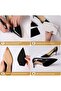4-Pack Self-Adhesive Anti-Slip Sole Protectors, Silicone High Heel Shoe Grip Pads (Black) - 2