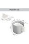 6-Piece Dipping Sauce Bowls Set with Stand - Mini Reusable Ceramic Dipping Cups for Sushi, Snacks & Party (White) - 5