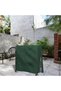 Waterproof and dustproof outdoor ping pong table cover, dimensions 165x70x185 cm, suitable for home and garden use as a green furniture cover. - 4