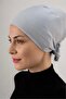 قبعة نسائية بتصميم مفتوح من الأمام مع رباط للحجاب - 5