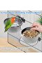 Bird feeders – Rust resistant – 3-piece set – with hanging device – Stainless steel – Suitable for small animals - 2
