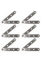 6 concealed SS hinges - 360° rotation, For cabinet doors, shoe cabinets, Bathroom furniture & Kitchen cabinets (hinge line, 100*16*3mm)