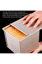 One covered bread mold, capacity 0.55 lbs (250g) dough, non-stick square bread box, oven-safe. - 3