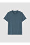 Indigo Slim Fit Thick Fabric T-Shirt /02 - 5