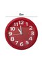 Silent analog alarm clock, suitable for bedrooms, nights, children's rooms, and offices - Red
