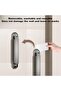 Gunmetal Gray Extendable Suction Cup Clothes Hanger (2 Length Settings: 21.5cm/42.2cm), Portable Folding Rack - 3