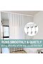 Set of 40 plastic curtain rail glides and rollers for window, shower, and ceiling curtain rails, suitable for smooth and silent sliding of curtains. - 4
