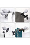 set of 4 curtain rod decorative heads, white plastic caps, suitable for 28mm curtain rods, measuring 105 x 64.6mm, for decorating curtain rods. - 4