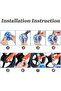 1 Pair Black Child Bicycle Training Wheels with Universal Bracket for 12-20 Inch Single-Speed Kids Bikes, Flashing Wheels - 7