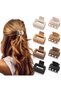 8 - pc Set - Hair Clips - Hairpins - Hair Accessories - Rectangular Double - Row Small Claw Hair Clips, for Fine/Medium Hair - Non - Slip Clip Opening