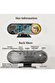 Digital alarm clock with adjustable brightness, voice control, 12/24-hour display, LED electronic clock, 2 alarms, date and week, desk clock. - 2