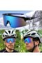 Unisex Sports Polarized Cycling Sunglasses & Ski Goggles (UV400, Blue)