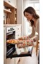 Honey Pumpkin Patterned Duck Fabric Kitchen Gloves 20X33 cm |   Heat Resistant, Water Repellent, Stain Resistant Oven Gloves - 3