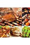 1 BBQ grill pan scraper, plastic handle, BBQ grill pan scraper, grill pan cleaning scraper, BBQ tool accessories - 3