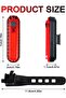 2-Pack Rechargeable LED Bicycle Taillights Rear Riding Lights Night Safety Waterproof Warning Flashers Red - 2