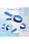 12-pack Waterproof Clothes Clips - Large Stainless Steel Clothes Clips - Suitable for Pool Covers, Curtains, Waterproof Fabrics and Pool Lids - Blue - 2