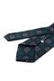 Green Motif Pattern Classic Tie with Handkerchief Kk13915 - 3