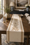 Toscana Olive Branch Flower Pattern Mediterranean Style Italian Style Vintage Beige Cream 1 Pcs Runner Kitchen Digital Printing - 3