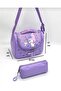 A+ Quality Kız Melodi Lila Primary School Orthopedic 3-Piece Set with Pen Holder, Foil-Lined Lunch Bag, 3 Compartments 509 - 6