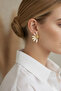 Daisy Figured Yellow Color Enamel Women's Earrings - 2