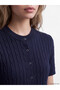 Esvab • Modern & Distinctive Hair Braid Embroidered Women's Knitwear Cardigan - 4