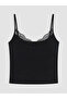 Alita City with a Difference, Lcw Dream Black Flat Strap Women's Shorts Pajama Set - 6