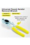 Faucet wrench - Sink aerator removal and replacement tool - 2