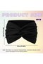 4-pack women's soft elastic sports running headbands, skincare and daily cosmetic sweatbands (22*10.5 cm) - 2