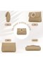 Women's straw clutch - a summer beach bag with rattan details. - 2