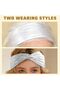 Women's silver knot headband, loose fit, non-slip, sporty and yoga disco headband, 70s accessory (silver). - 3