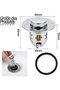 Universal Pop-Up Sink Stopper-Chrome-Plated Hair Collector Drain Plug-34-40mm - 4