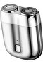 Portable Waterproof Wet & Dry Mini Electric Shaver with Magnetic Protective Cap (Silver) - 4