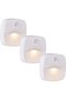 Night Light Set, 3-Piece Pack with Day/Night Sensor, Wireless Battery-Powered LED Cabinet and Staircase Lights