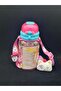 600ML Kids Water Bottle For School, Sippy Cup with Straw, Dual Drink Design with Magnetic Plush Toy Brooch - 6