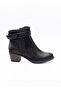 Buckle Detail Ankle Heel Boots