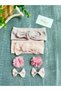 Baby Girl Pink Bandana Buckle Set - 3