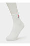 Pack of 5 - Graphic Print Ribbed Cuff Crew Socks - 8