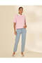 Women Blue Plain Mom Jeans - 2