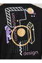 Back Graphic Print Oversized T-Shirt - 4