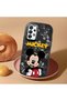 Samsung Galaxy A33 Compatible Case Camera Protector Black Silicone Couple Phone Case Character Patterned - 2