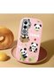 Oppo A5 Compatible Case Camera Protector Pink Silicone Couple Phone Case Panda Patterned - 2