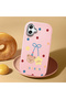 Samsung Galaxy A07 Compatible Case Camera Protector Pink Silicone Couple Phone Case with Bear Pattern - 2