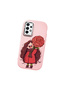 Samsung Galaxy A32 Compatible Case with Camera Protector—Pink Silicone Couple Phone Case for Girls with Pattern - 3