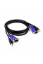كابل محول طابعة USB KVM Switch VGA بطول 1.4 متر - 3