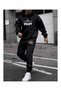 Plus Size Hooded Tracksuit Set - Top and Bottom - 2