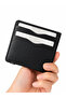 Genuine Leather Horizontal Navy Blue Men's Wallet with Gift Box Mcz3069 - 2