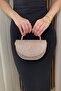Women's Powder Glitter Chain Strap Evening Dress Bag