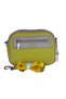 Duki Daso Yellow Brown Striped Women's Cross Shoulder Bag |   Summer Mt1644 Sari Single Compartment Zipper Eyelet