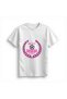 Women's Football Themed Mom Design Printed T-Shirt with Wreath Motif Relaxed Fit Casual Modern Stylish Elegant - 2