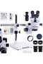 Set de microscop optic stereoscopic 10HS + Cameră  "Silver jet"